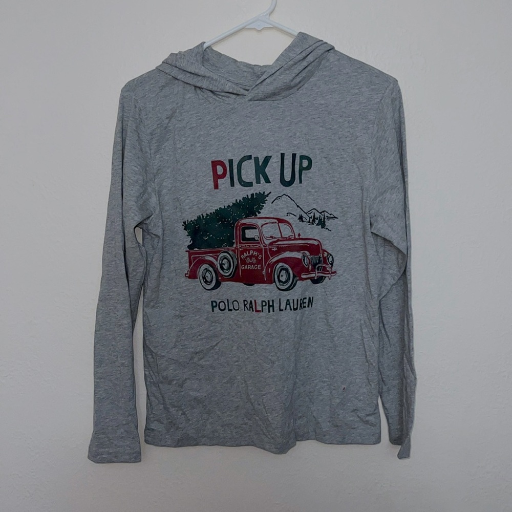 Polo Ralph Lauren 10-12 M pick up truck hoodie nwt